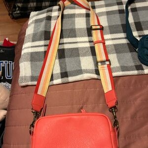 Stylish Coral Crossbody Bag